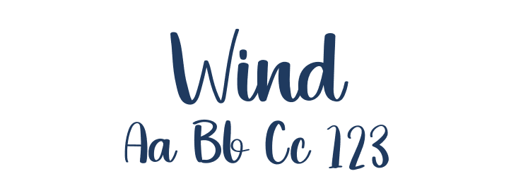 Wind Font Preview