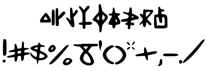 WindListenerGraphic Font OTHER CHARS