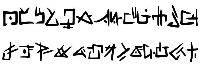 WindListenerGraphic Font LOWERCASE