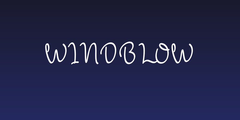 Windblow Social Header