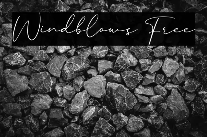 Windblows Free Font examples