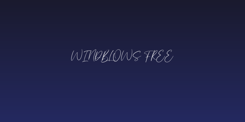 Windblows Free Social Header