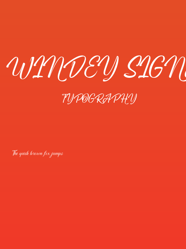 Windey Signature personal use Poster
