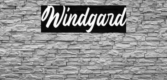 Windgard Font examples