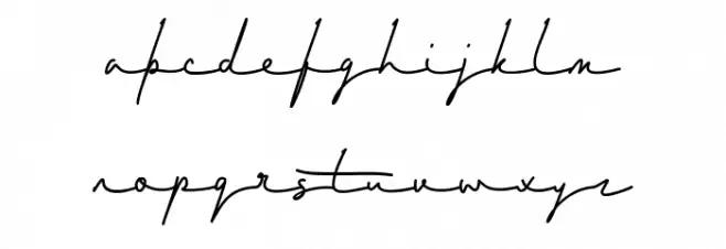 Windha Schriftart Kleinbuchstaben