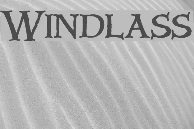 Windlass Font examples