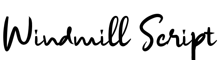 Windmill Script  Descarca Fonturi Gratis