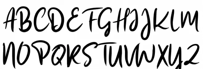 Windmill Script Schriftart Groß