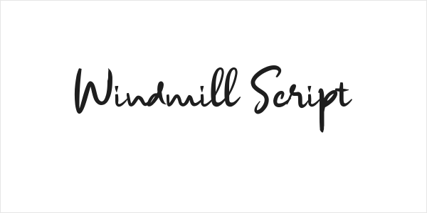 Windmill Script Logo