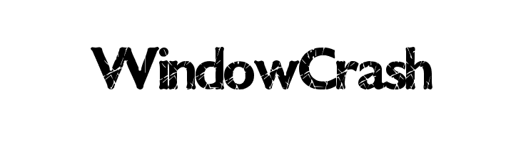 WindowCrash  les polices de caractères gratuit tlcharger