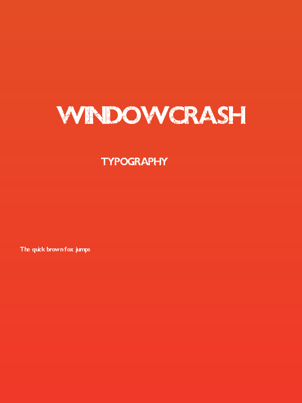 WindowCrash Poster