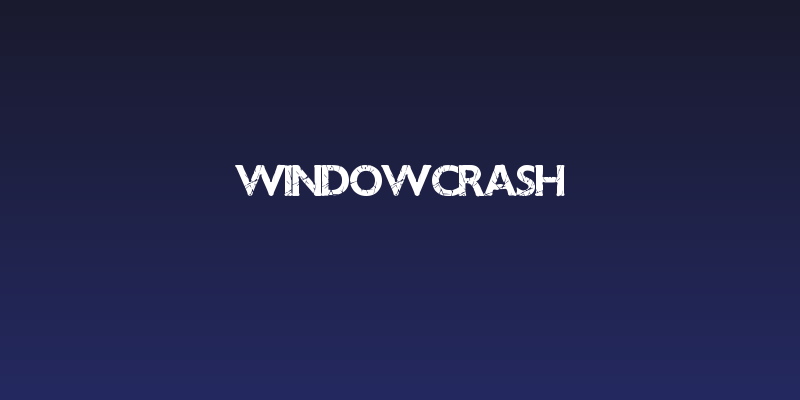 WindowCrash Social Header