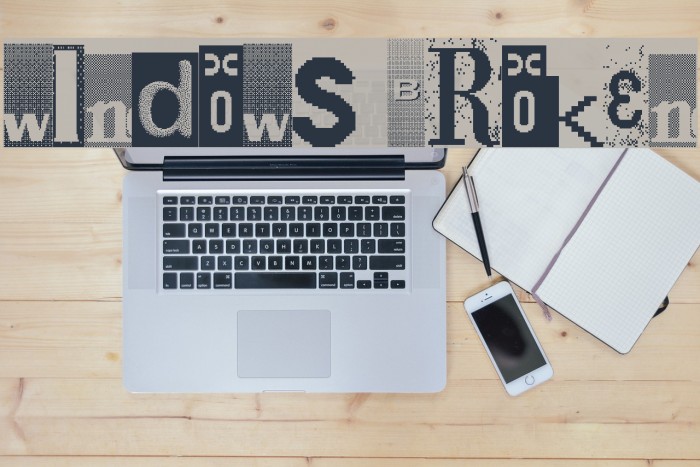 Windows Broken Font examples