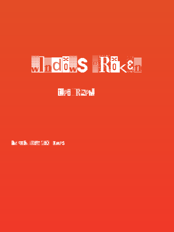 Windows Broken Poster