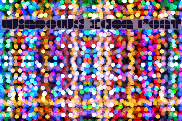 Windows Icon Font Example 1