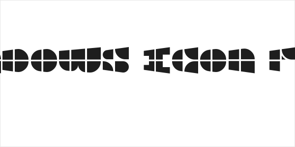 Windows Icon Font Logo