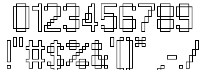 Windows Outline Font OTHER CHARS