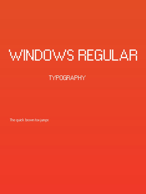 Windows Regular Poster