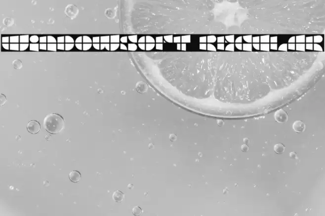 Windowsoft Regular Font examples