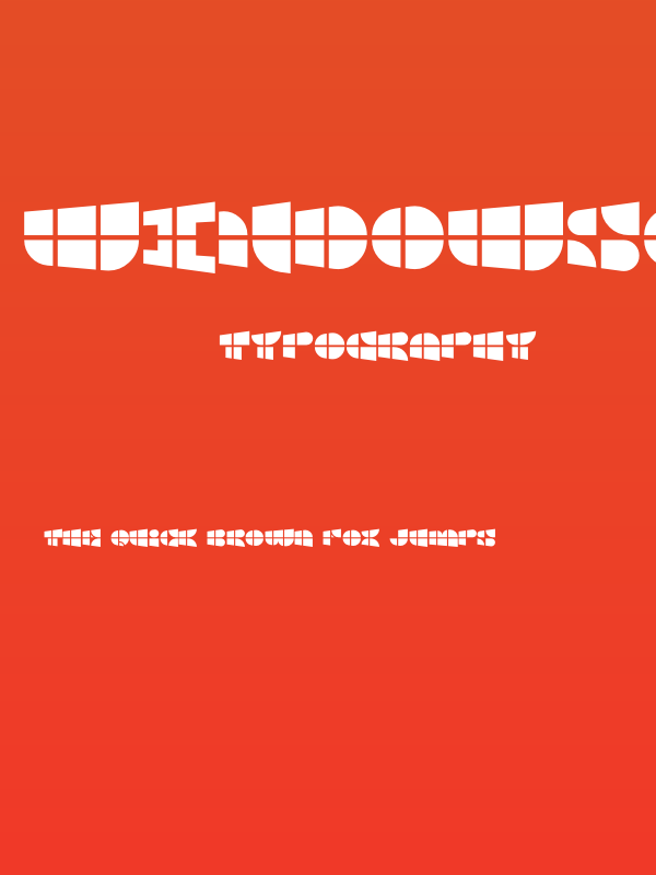 Windowsoft Regular Poster