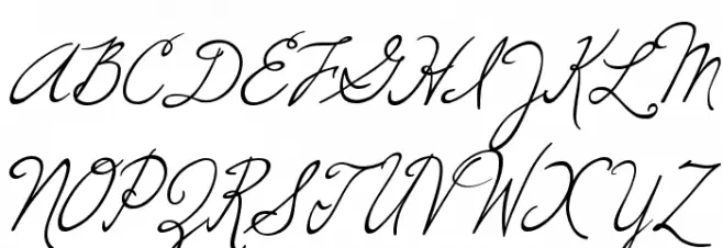 Windsong Font UPPERCASE