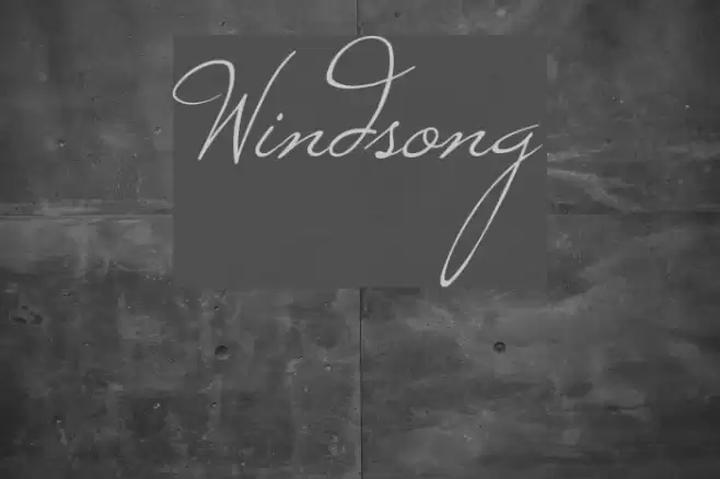 Windsong Font examples