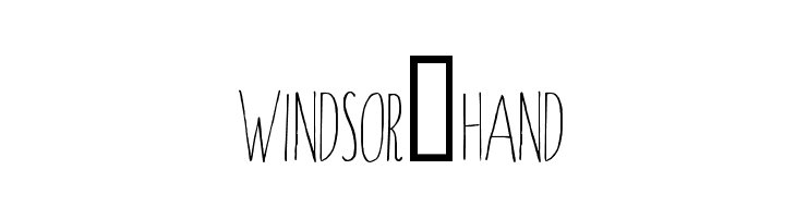 Windsor-Hand Font