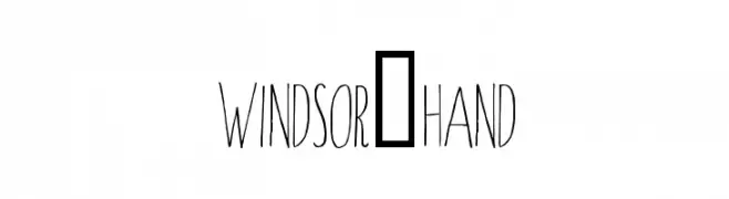 Windsor-Hand  Fuentes Gratis Descargar