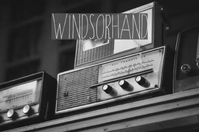 Windsor-Hand Font examples