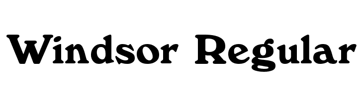 Windsor Regular  font caratteri gratis