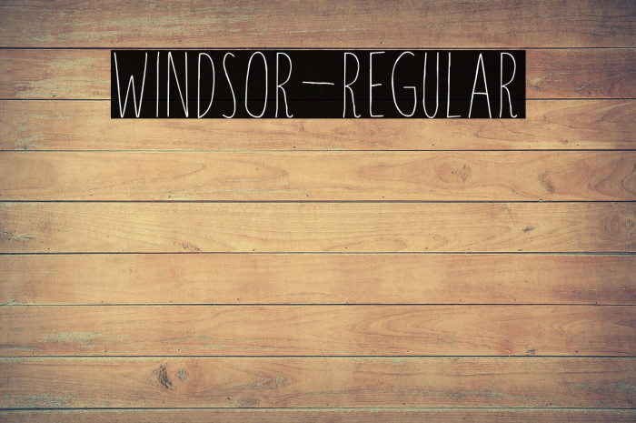 Windsor-Regular Example 2
