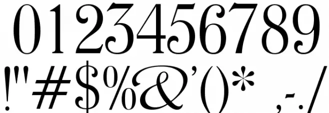 WindsorOpti-LightCondensed Font OTHER CHARS