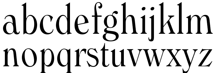 WindsorOpti-LightCondensed Font LOWERCASE