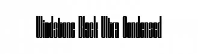 Windstone Black Ultra Condensed  नि: शुल्क फ़ॉन्ट्स डाउनलोड