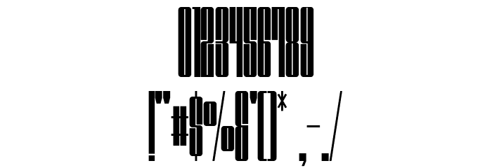 Windstone Black Ultra Condensed Font OTHER CHARS
