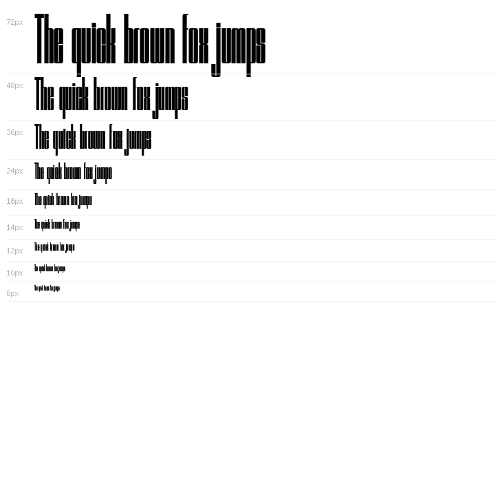 Windstone Black Ultra Condensed Waterfall