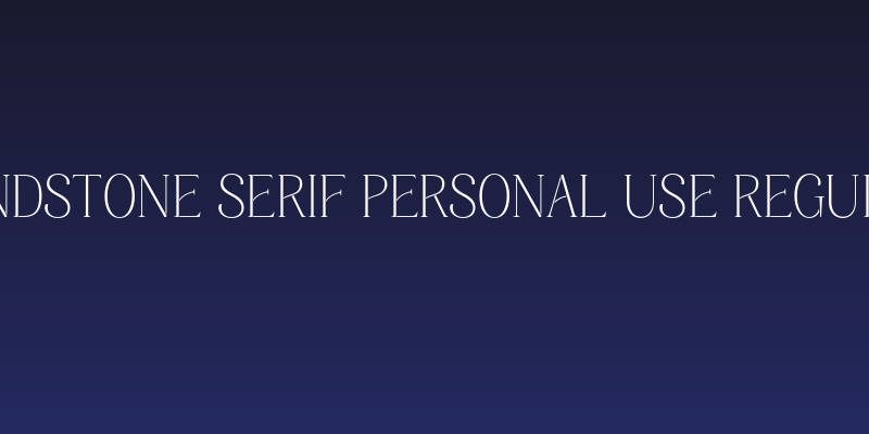 Windstone Serif PERSONAL USE Regular Social Header