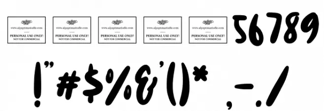 Windsurf Font OTHER CHARS