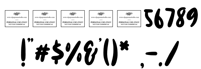 Windsurf Font OTHER CHARS