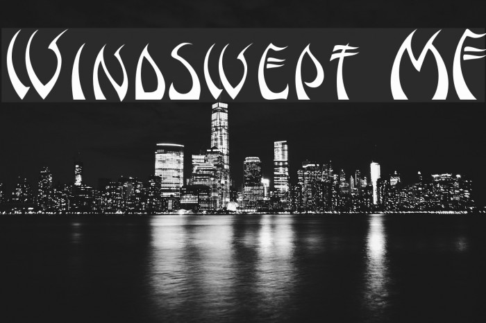 Windswept MF Font examples