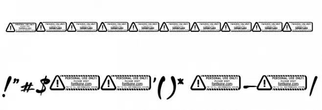 Windy Allan Font OTHER CHARS