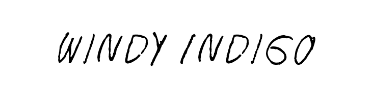 Windy Indigo  नि: शुल्क फ़ॉन्ट्स डाउनलोड