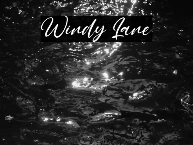 Windy Lane Font examples