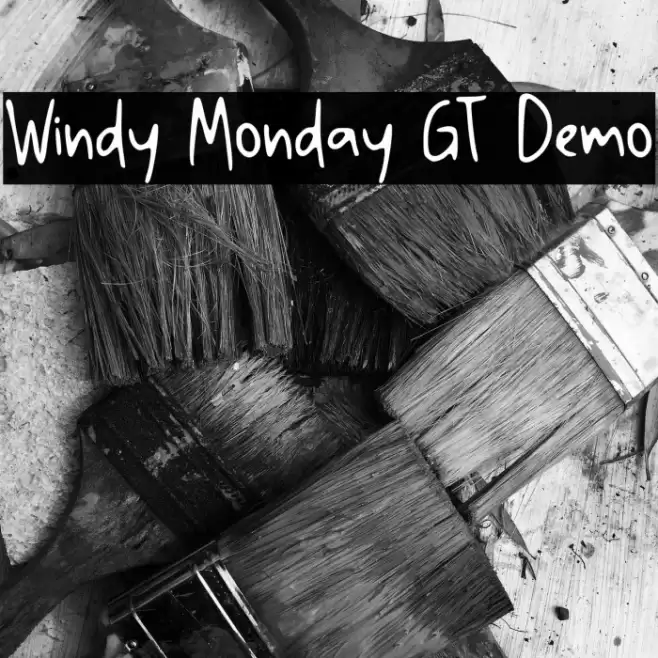 Windy Monday GT Demo Font examples