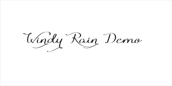Windy Rain Demo Logo