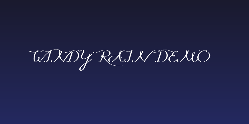 Windy Rain Demo Social Header