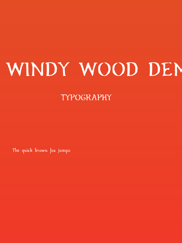 Windy Wood Demo Poster