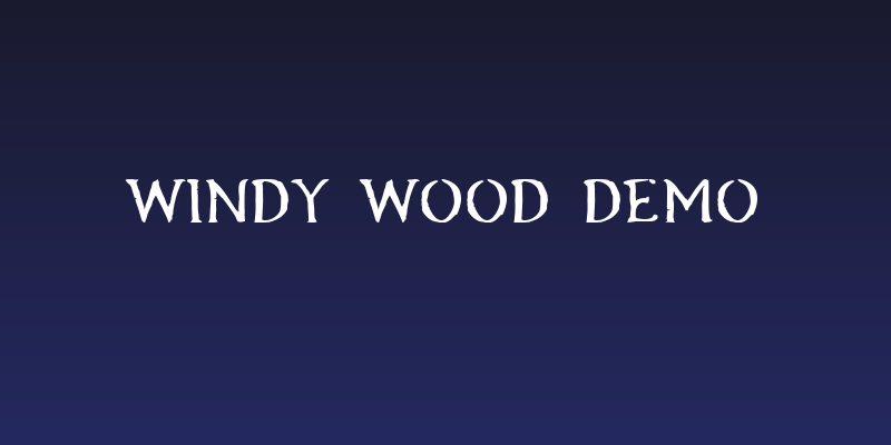 Windy Wood Demo Social Header