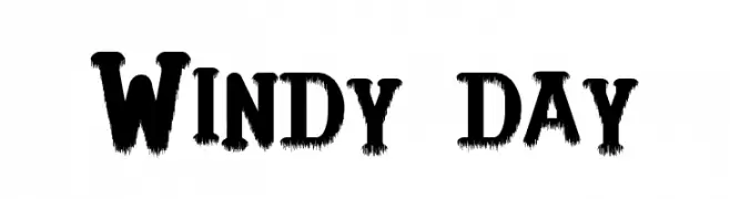 Windy day  Frei Schriftart Herunterladen