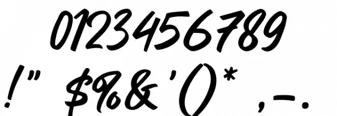 Windyear Font OTHER CHARS